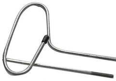 Schaefer Brush - 48" Long, 8-32 Male, Galvanized Steel Brush Handle Extension - 0.162" Diam, For Use with Tube Brushes & Scrapers - Industrial Tool & Supply