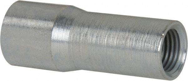 Schaefer Brush - 2" Long, 3/8" NPT Female, Galvanized Steel Adapter - 1" Diam, 1/4" NPT Female, For Use with Tube Brushes & Scrapers - Industrial Tool & Supply