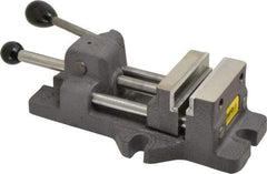 Heinrich - 3" Jaw Opening Capacity x 1-1/4" Throat Depth, Horizontal Drill Press Vise - 3" Wide x 3" High Jaw, Stationary Base, Standard Speed - Industrial Tool & Supply