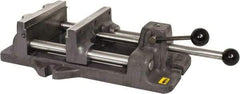 Heinrich - 8-3/16" Jaw Opening Capacity x 2" Throat Depth, Horizontal Drill Press Vise - 8" Wide x 8-3/16" High Jaw, Stationary Base, Standard Speed - Industrial Tool & Supply