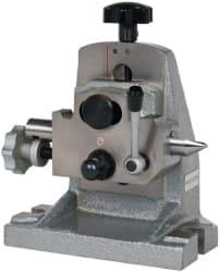 Phase II - 3.5000 to 4.0000" Centerline Height, Tailstock - Adjustable, 5C Compatible Collet Series, Use with Collet Index Fixtures - Industrial Tool & Supply