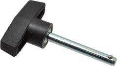 Value Collection - 1/4" Diam, 2" Usable Length, T Handle, Quick Release Pin - 2-3/4" OAL, Grade C1010/C1022 Steel, Zinc-Plated Finish - Industrial Tool & Supply