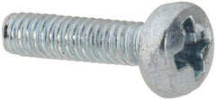 Value Collection - M2x0.40, 8mm Length Under Head Phillips Drive Machine Screw - Pan Head, Grade 4.8 Steel, Zinc-Plated Finish, Without Washer - Industrial Tool & Supply