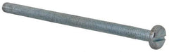 Value Collection - M3x0.50, 50mm Length Under Head Slotted Drive Machine Screw - Pan Head, Grade 4.8 Steel, Zinc-Plated Finish, Without Washer - Industrial Tool & Supply