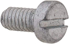 Value Collection - M2.5x0.45, 5mm Length Under Head Slotted Drive Machine Screw - Cheese Head, Grade 4.8 Steel, Zinc-Plated Finish, Without Washer - Industrial Tool & Supply