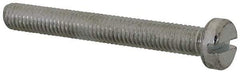 Value Collection - M5x0.80, 40mm Length Under Head Slotted Drive Machine Screw - Cheese Head, Grade 4.8 Steel, Zinc-Plated Finish, Without Washer - Industrial Tool & Supply