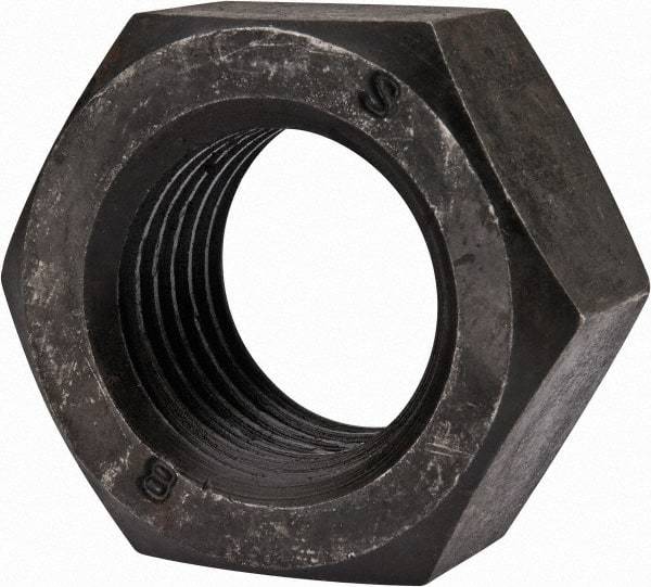 Value Collection - M33x3.50 Steel Right Hand Hex Nut - 50mm Across Flats, 26mm High, Uncoated - Industrial Tool & Supply