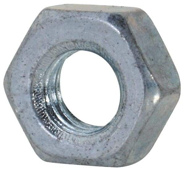 Value Collection - M3.5x0.60 Steel Right Hand Hex Nut - 6mm Across Flats, 2.8mm High, Zinc-Plated Finish - Industrial Tool & Supply