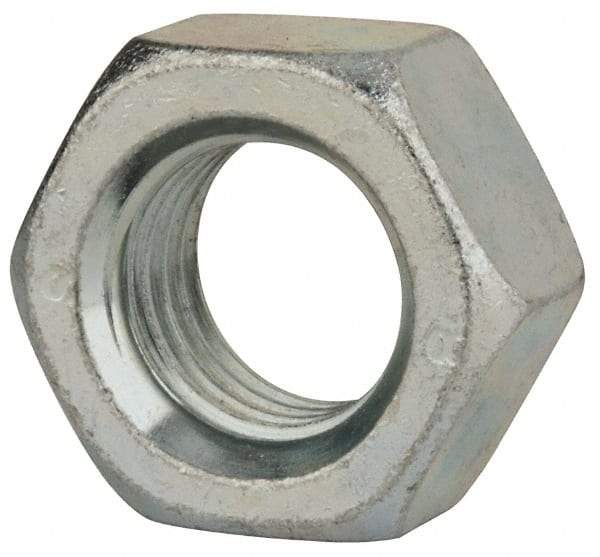 Value Collection - M30x3.50 Steel Right Hand Hex Nut - 46mm Across Flats, 24mm High, Zinc-Plated Finish - Industrial Tool & Supply
