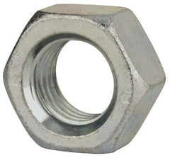 Value Collection - M30x3.50 Steel Right Hand Hex Nut - 46mm Across Flats, 24mm High, Zinc-Plated Finish - Industrial Tool & Supply