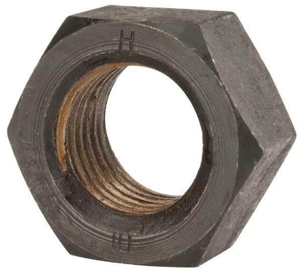 Value Collection - M33x3.50 Steel Right Hand Hex Nut - 50mm Across Flats, 26mm High, Uncoated - Industrial Tool & Supply