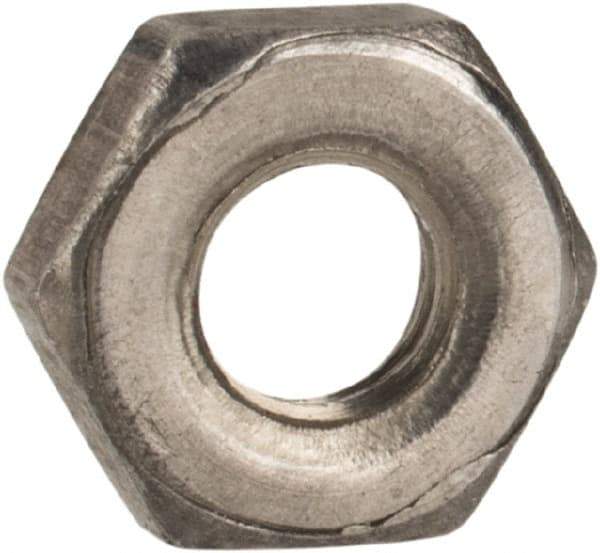 Value Collection - M3x0.50 Steel Right Hand Hex Jam Nut - 5.5mm Across Flats, 1.8mm High, Uncoated - Industrial Tool & Supply