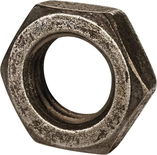 Value Collection - M30x3.50 Steel Right Hand Hex Jam Nut - 46mm Across Flats, 15mm High, Uncoated - Industrial Tool & Supply