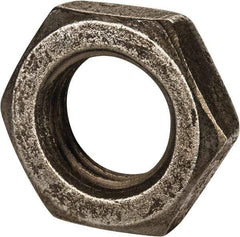 Value Collection - M30x3.50 Steel Right Hand Hex Jam Nut - 46mm Across Flats, 15mm High, Uncoated - Industrial Tool & Supply