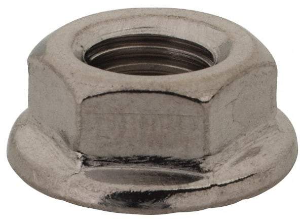 Value Collection - 5/16-24, 0.68" Flange Diam, Serrated Flange Nut - Grade 18-8 Stainless Steel, Uncoated Finish, 0.283" Flange Height - Industrial Tool & Supply