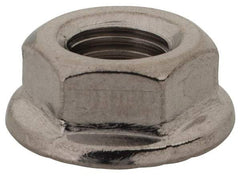 Value Collection - 5/16-24, 0.68" Flange Diam, Serrated Flange Nut - Grade 18-8 Stainless Steel, Uncoated Finish, 0.283" Flange Height - Industrial Tool & Supply