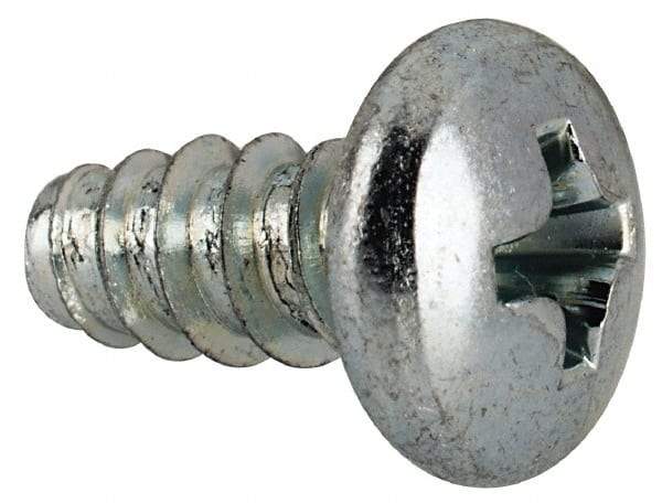 Value Collection - #10 Pan Head Phillips Sheet Metal Screw - Steel, 3/8" Length Under Head, Grade 2 - Industrial Tool & Supply