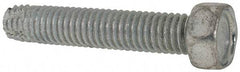 Value Collection - 3/8-16 UNC Thread, 2" Length Under Head, Hex Drive Steel Thread Cutting Screw - Hex Head, Grade 2, Point Type F, Zinc-Plated Finish - Industrial Tool & Supply