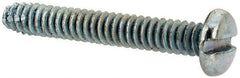 Value Collection - #4-40 UNC Thread, 3/4" Length Under Head, Slotted Drive Steel Thread Cutting Screw - Pan Head, Grade 2, Point Type F, Zinc-Plated Finish - Industrial Tool & Supply