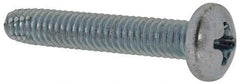 Value Collection - #8-32 UNC Thread, 1" Length Under Head, Phillips Drive Steel Thread Cutting Screw - Pan Head, Grade 2, Point Type F, Zinc-Plated Finish - Industrial Tool & Supply