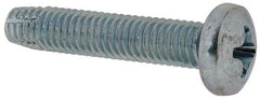 Value Collection - #10-32 UNF Thread, 1" Length Under Head, Phillips Drive Steel Thread Cutting Screw - Pan Head, Grade 2, Point Type F, Zinc-Plated Finish - Industrial Tool & Supply