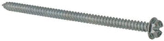 Value Collection - #8 Hex Washer Head Slotted Sheet Metal Screw - Steel, 3" Length Under Head, Grade 2 - Industrial Tool & Supply