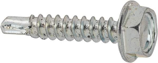Value Collection - #6 Hex Washer Head Sheet Metal Screw - Steel, 3/4" Length Under Head, Grade 2 - Industrial Tool & Supply