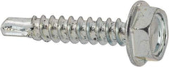 Value Collection - #6 Hex Washer Head Sheet Metal Screw - Steel, 3/4" Length Under Head, Grade 2 - Industrial Tool & Supply