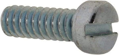 Value Collection - #4-40 UNC, 5/16" Length Under Head Slotted Drive Machine Screw - Fillister Head, Grade 2 Steel, Zinc-Plated Finish, Without Washer - Industrial Tool & Supply