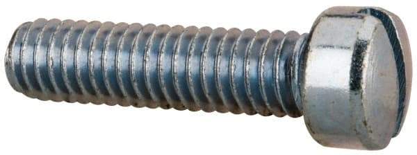 Value Collection - 5/16-18 UNC, 1-1/4" Length Under Head Slotted Drive Machine Screw - Fillister Head, Grade 2 Steel, Zinc-Plated Finish, Without Washer - Industrial Tool & Supply