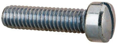 Value Collection - 5/16-18 UNC, 1-1/4" Length Under Head Slotted Drive Machine Screw - Fillister Head, Grade 2 Steel, Zinc-Plated Finish, Without Washer - Industrial Tool & Supply