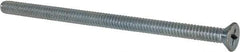 Value Collection - #10-24 UNC, 3-1/2" OAL Phillips Drive Machine Screw - Flat Head, Grade 2 Steel, Zinc-Plated Finish, Without Washer - Industrial Tool & Supply