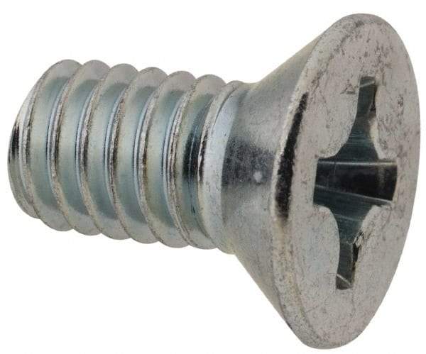 Value Collection - 5/16-18 UNC, 5/8" OAL Phillips Drive Machine Screw - Flat Head, Grade 2 Steel, Zinc-Plated Finish, Without Washer - Industrial Tool & Supply