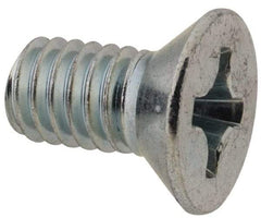 Value Collection - 5/16-18 UNC, 5/8" OAL Phillips Drive Machine Screw - Flat Head, Grade 2 Steel, Zinc-Plated Finish, Without Washer - Industrial Tool & Supply