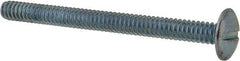 Value Collection - #10-24 UNC, 2-1/4" Length Under Head Slotted Drive Machine Screw - Truss Head, Grade 2 Steel, Zinc-Plated Finish, Without Washer - Industrial Tool & Supply