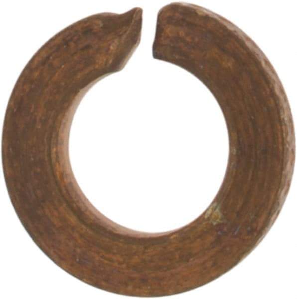 Value Collection - #2, 0.088" ID, 0.02" Thick Split Lock Washer - Silicon Bronze, Uncoated, 0.088" Min ID, 0.094" Max ID, 0.293" Max OD - Industrial Tool & Supply