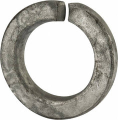 Value Collection - 1-3/8", 1.379" ID, 0.344" Thick Split Lock Washer - Grade 2 Steel, Hot Dipped Galvanized Finish, 1.379" Min ID, 1.408" Max ID, 2.219" Max OD - Industrial Tool & Supply
