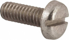 Value Collection - #12-24 UNC, 5/8" Length Under Head Slotted Drive Machine Screw - Pan Head, Grade 2 Steel, Zinc-Plated Finish, Without Washer - Industrial Tool & Supply