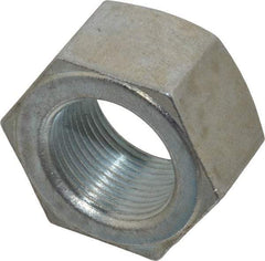 Value Collection - 1-1/4 - 12 UNF Steel Right Hand Hex Nut - 1-7/8" Across Flats, 1-1/16" High, Zinc Clear Finish - Industrial Tool & Supply