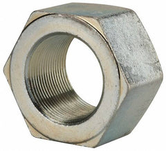 Value Collection - 1-3/4 - 12 UN Steel Right Hand Hex Nut - 2-5/8" Across Flats, 1-1/2" High, Zinc Clear Finish - Industrial Tool & Supply