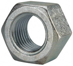 Value Collection - 2 - 4-1/2 UNC Steel Right Hand Hex Nut - 3" Across Flats, 1-23/32" High, Zinc Clear Finish - Industrial Tool & Supply