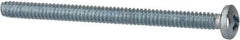 Value Collection - #4-40 UNC, 1-1/2" Length Under Head Phillips Drive Machine Screw - Pan Head, Grade 2 Steel, Zinc-Plated Finish, Without Washer - Industrial Tool & Supply