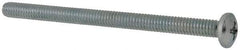 Value Collection - #8-32 UNC, 2-1/2" Length Under Head Phillips Drive Machine Screw - Pan Head, Grade 2 Steel, Zinc-Plated Finish, Without Washer - Industrial Tool & Supply