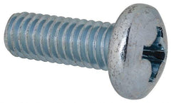 Value Collection - 5/16-18 UNC, 7/8" Length Under Head Phillips Drive Machine Screw - Pan Head, Grade 2 Steel, Zinc-Plated Finish, Without Washer - Industrial Tool & Supply