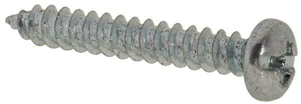 Value Collection - #4 Pan Head Slotted Phillips Sheet Metal Screw - Steel, 3/4" Length Under Head, Grade 2 - Industrial Tool & Supply