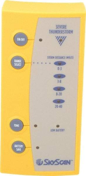 SkyScan - Weather Detectors & Alarms Type: Lightning Detector Range (Miles): 40 - Industrial Tool & Supply