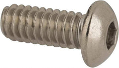 Value Collection - 1/4-20 UNC Hex Socket Drive, Button Screw - Grade 316 Stainless Steel, Uncoated, 5/8" Length Under Head - Industrial Tool & Supply