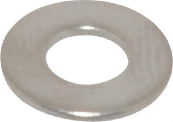 Value Collection - #8 Screw, Grade 316 Stainless Steel Standard Flat Washer - 11/64" ID x 3/8" OD, 0.031" Thick, Plain Finish - Industrial Tool & Supply