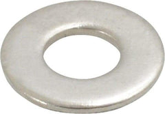 Value Collection - #10 Screw, Grade 316 Stainless Steel Standard Flat Washer - 7/32" ID x 1/2" OD, 0.049" Thick, Plain Finish - Industrial Tool & Supply