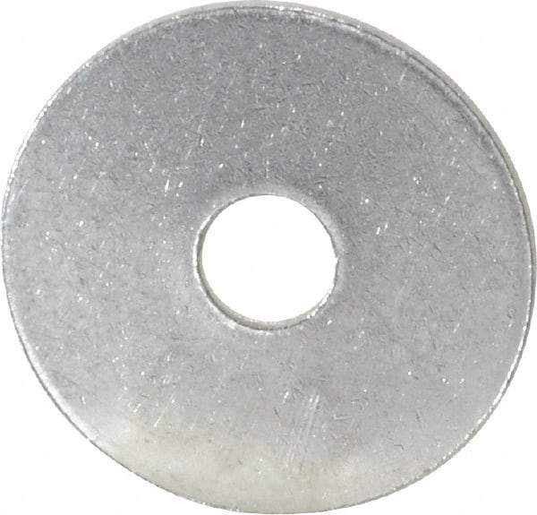 Value Collection - #6 Screw, Grade 316 Stainless Steel Fender Flat Washer - 9/64" ID x 5/8" OD, 0.038" Thick, Plain Finish - Industrial Tool & Supply